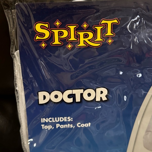 Kids Doctor Costume Shirt, Pants & Lab Coat Blue and White Child Small 4-6 NWT - Picture 5 of 8